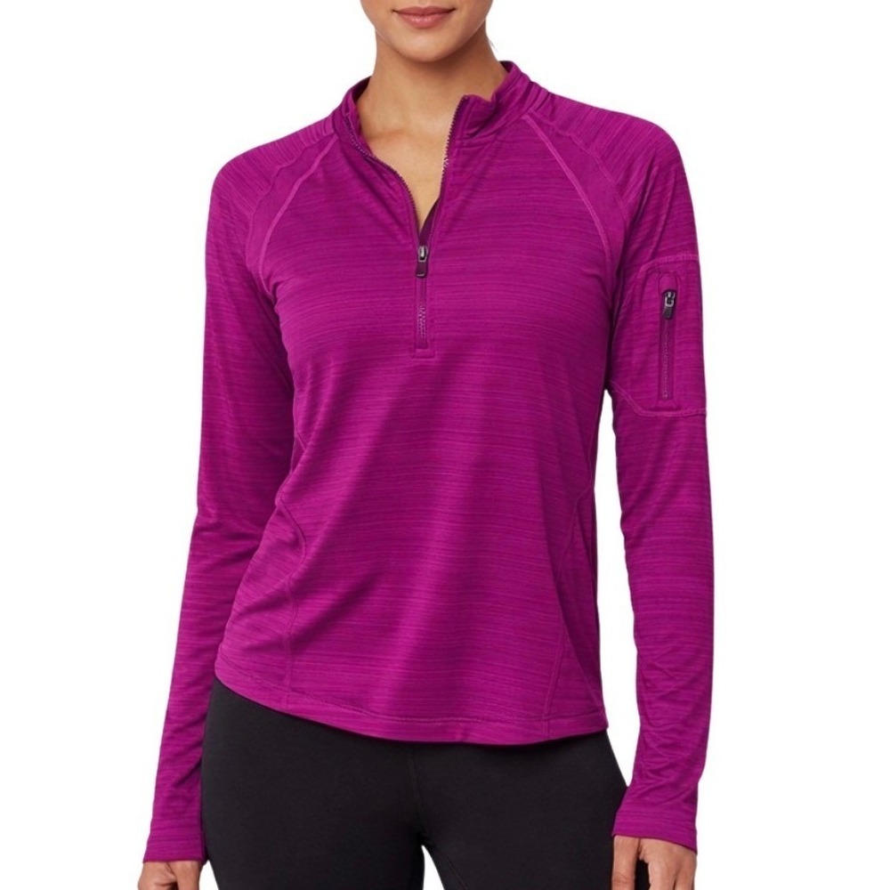 Athleta Fuchsia Half-Zip Performance Pullover